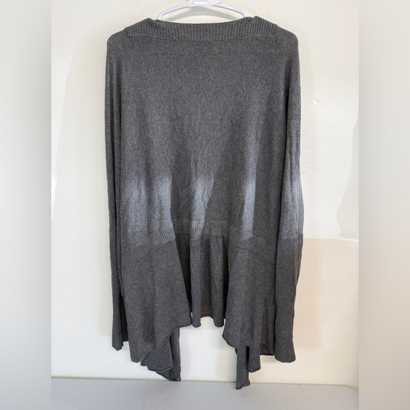 Eileen Fisher Cozy Viscose Stretch Knit Cardigan Grey One Size - Picture 2 of 4